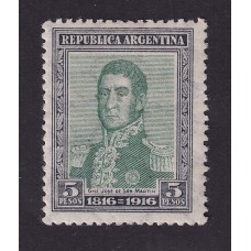 ARGENTINA 1916 GJ 420 ESTAMPILLA NUEVA CON GOMA U$ 95